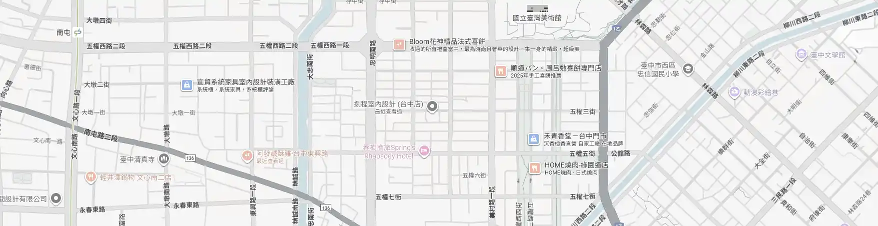 台中設計辦公室 地圖
